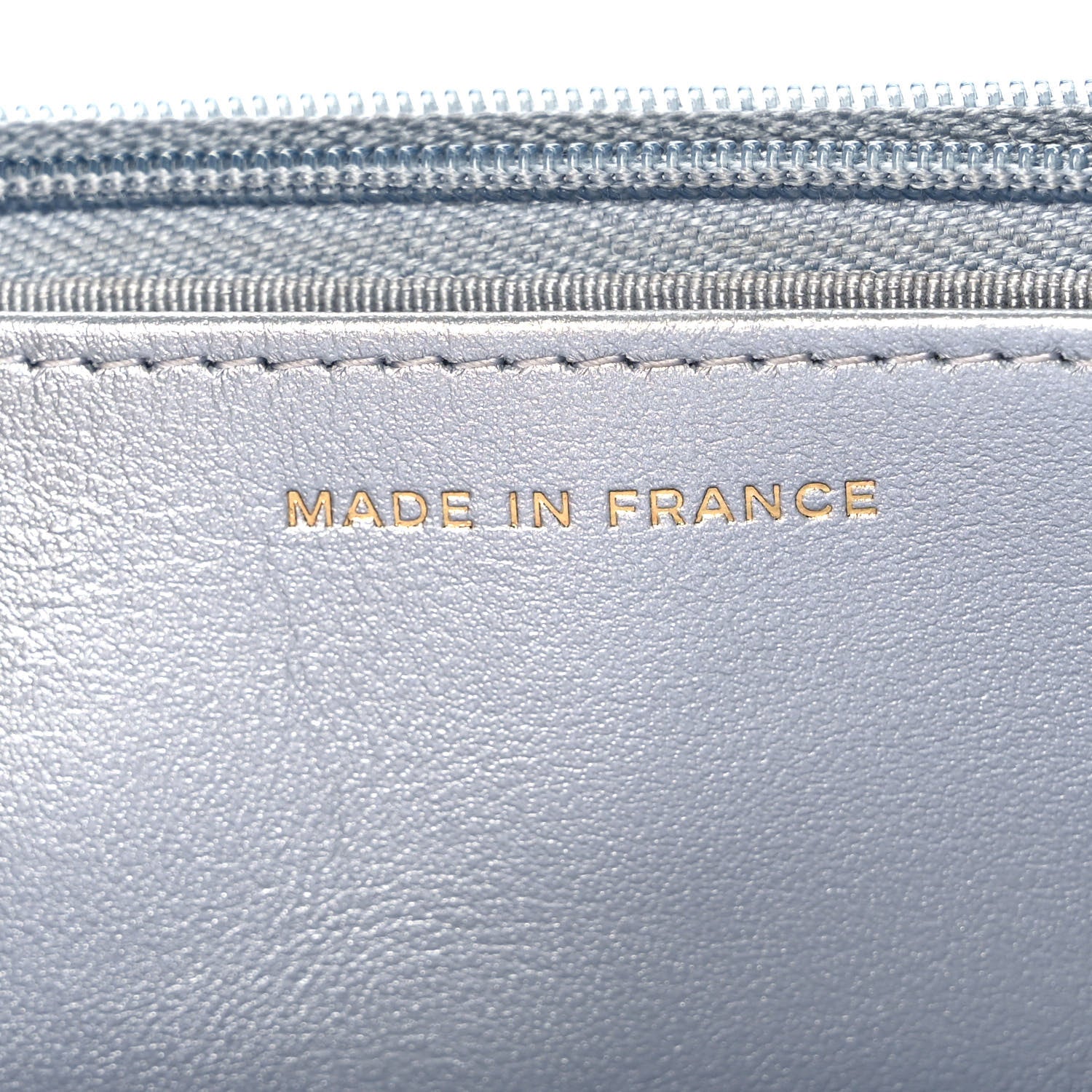 Chanel Iridescent Goatskin Quilted Wallet On Chain WOC Silver 6 of 11
