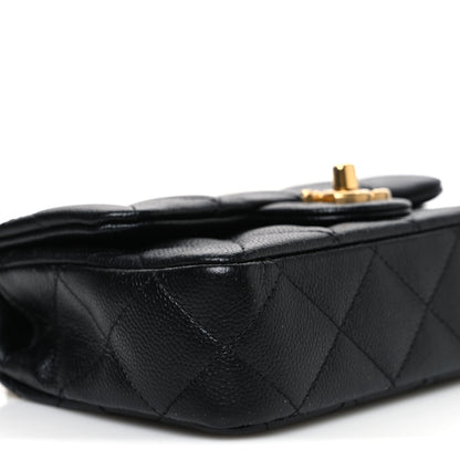 Chanel Caviar Quilted Mini Sweetheart Rectangular Flap Black 9 of 11