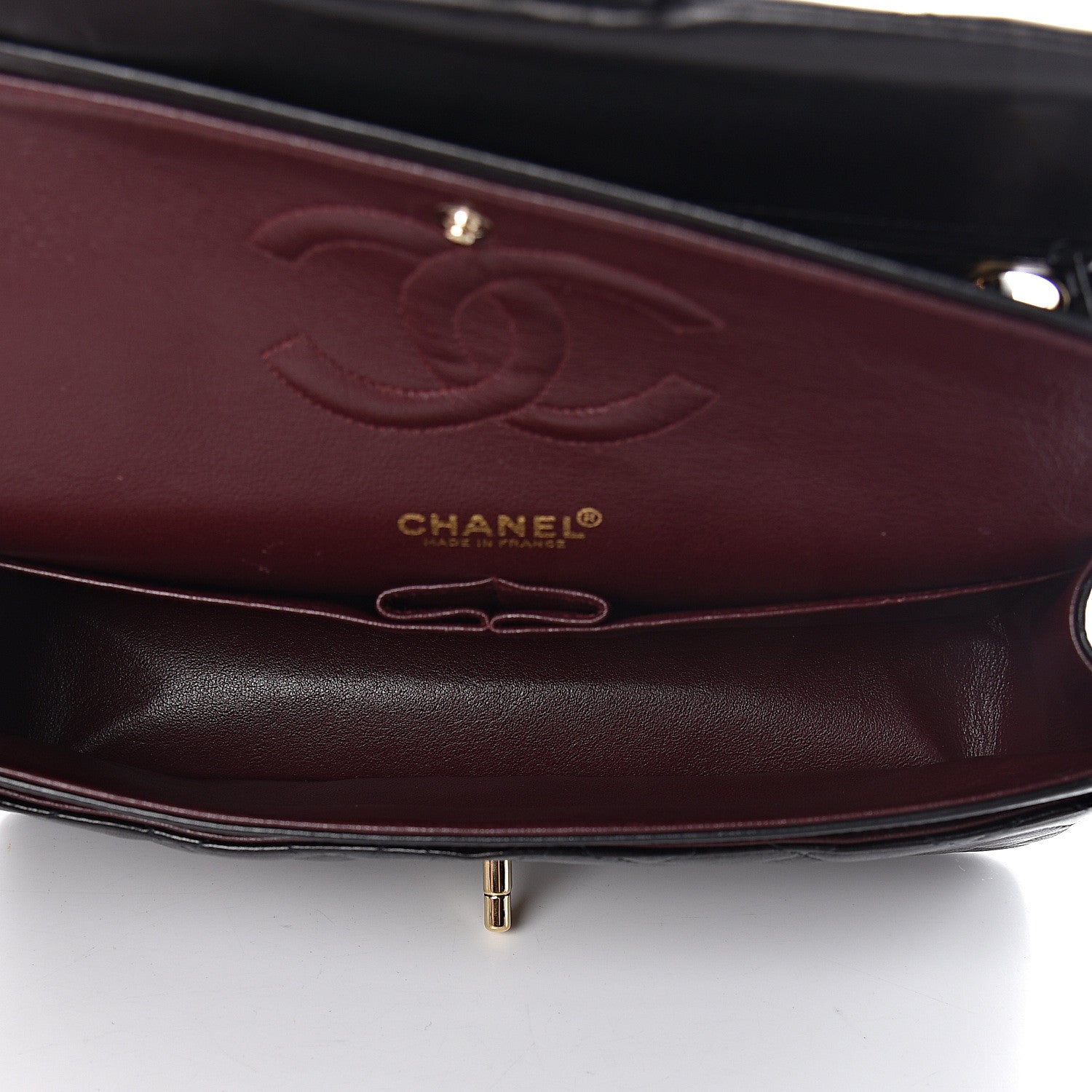 Chanel Lambskin Quilted Medium Double Flap Black 5 of 16