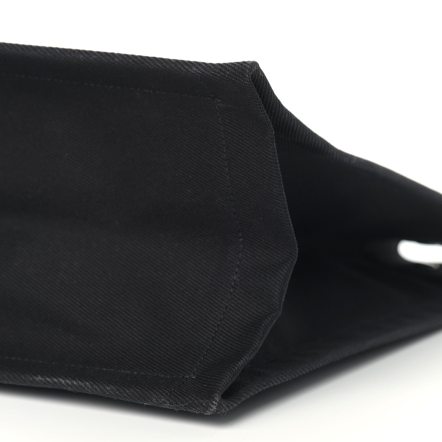 Saint Laurent Linen Calfskin Rive Gauche Tote Black 9 of 14