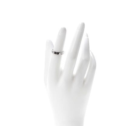 Cartier 18K White Gold 3.5mm LOVE Wedding Band Ring 50 5.25 2 of 4