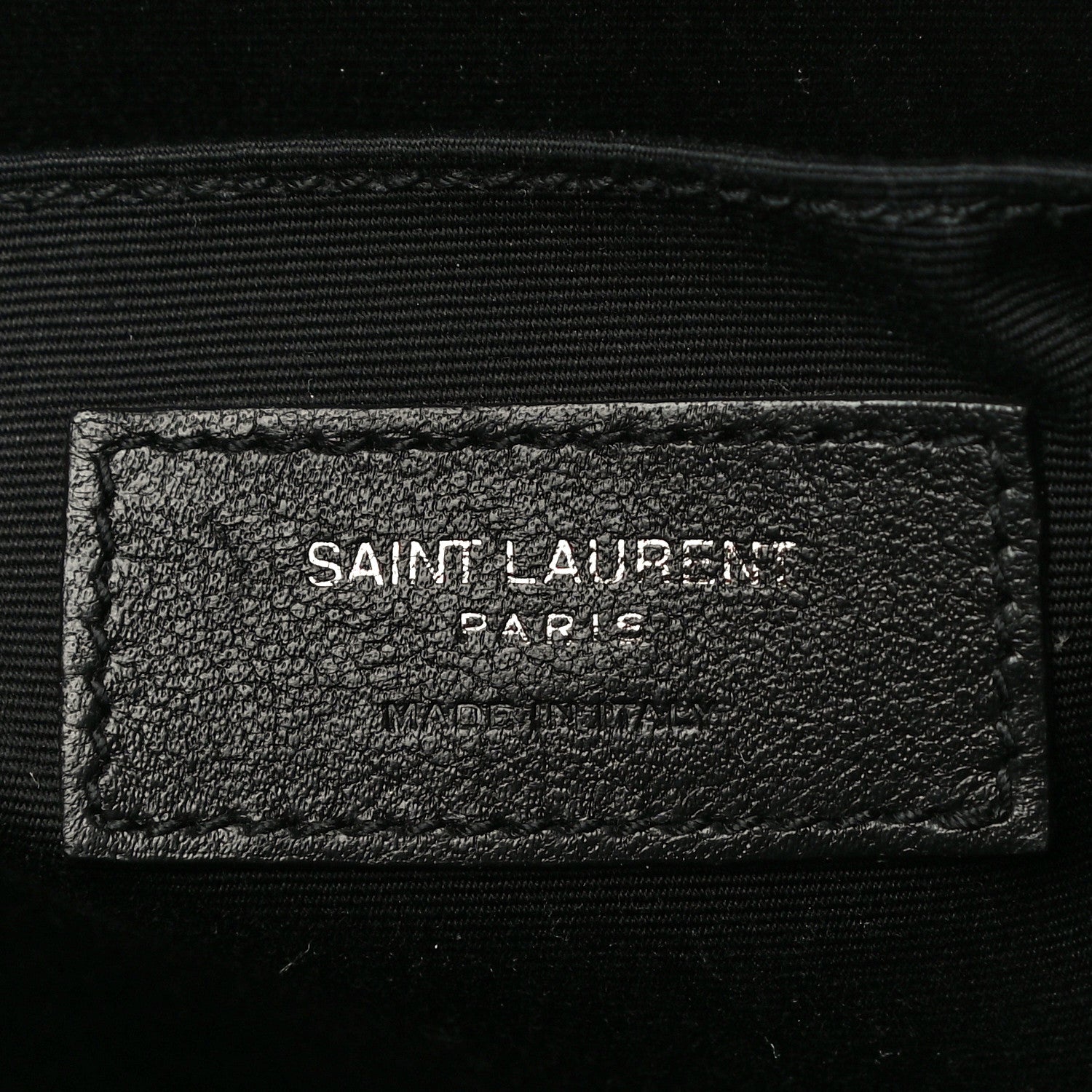 Saint Laurent Calfskin Matelasse Monogram Lou Camera Bag Black 6 of 11