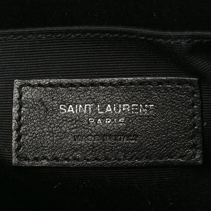 Saint Laurent Calfskin Matelasse Monogram Lou Camera Bag Black 6 of 11