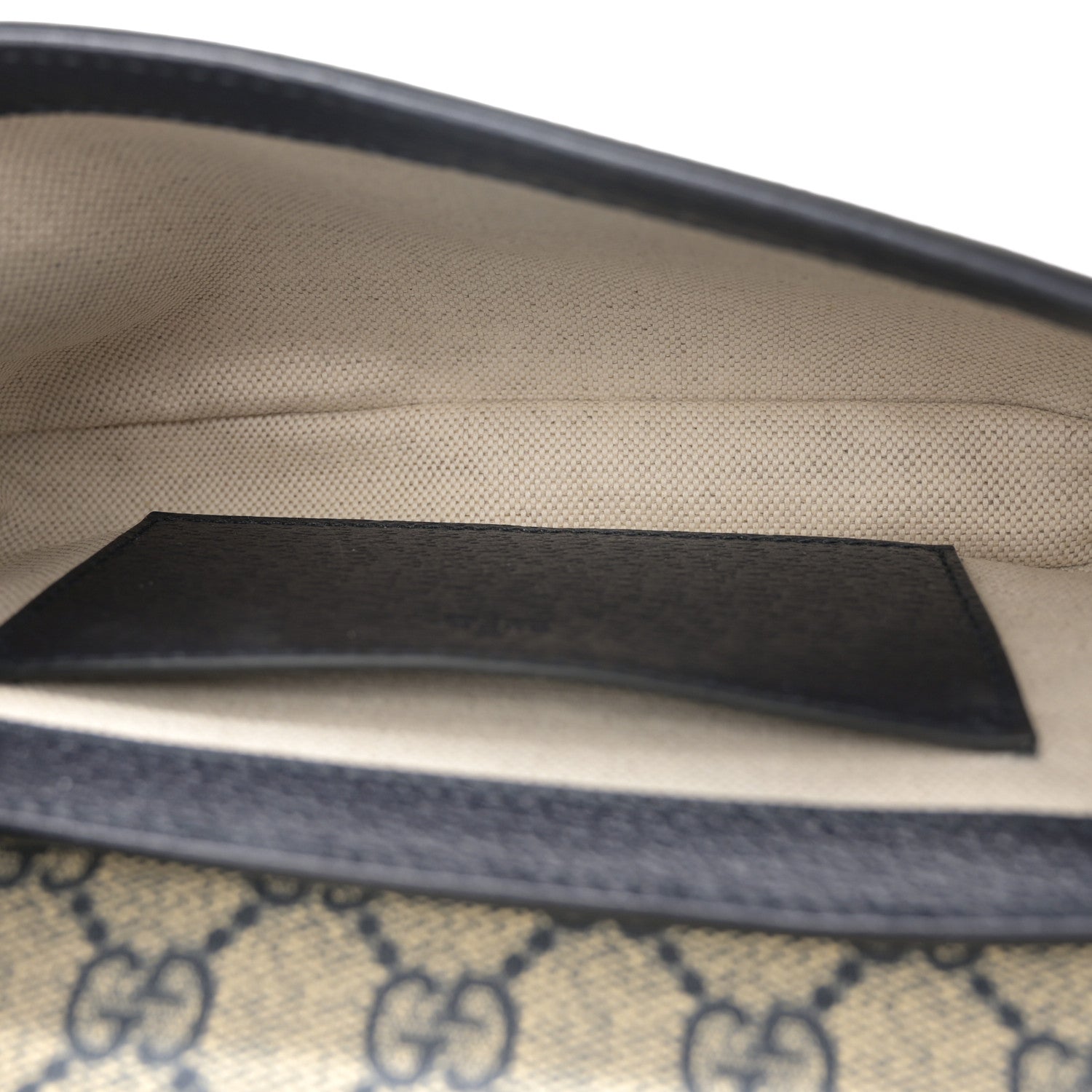 Gucci GG Supreme Monogram Textured Dollar Calfskin Web Mini Ophidia Envelope Shoulder Bag Beige Blue 5 of 10
