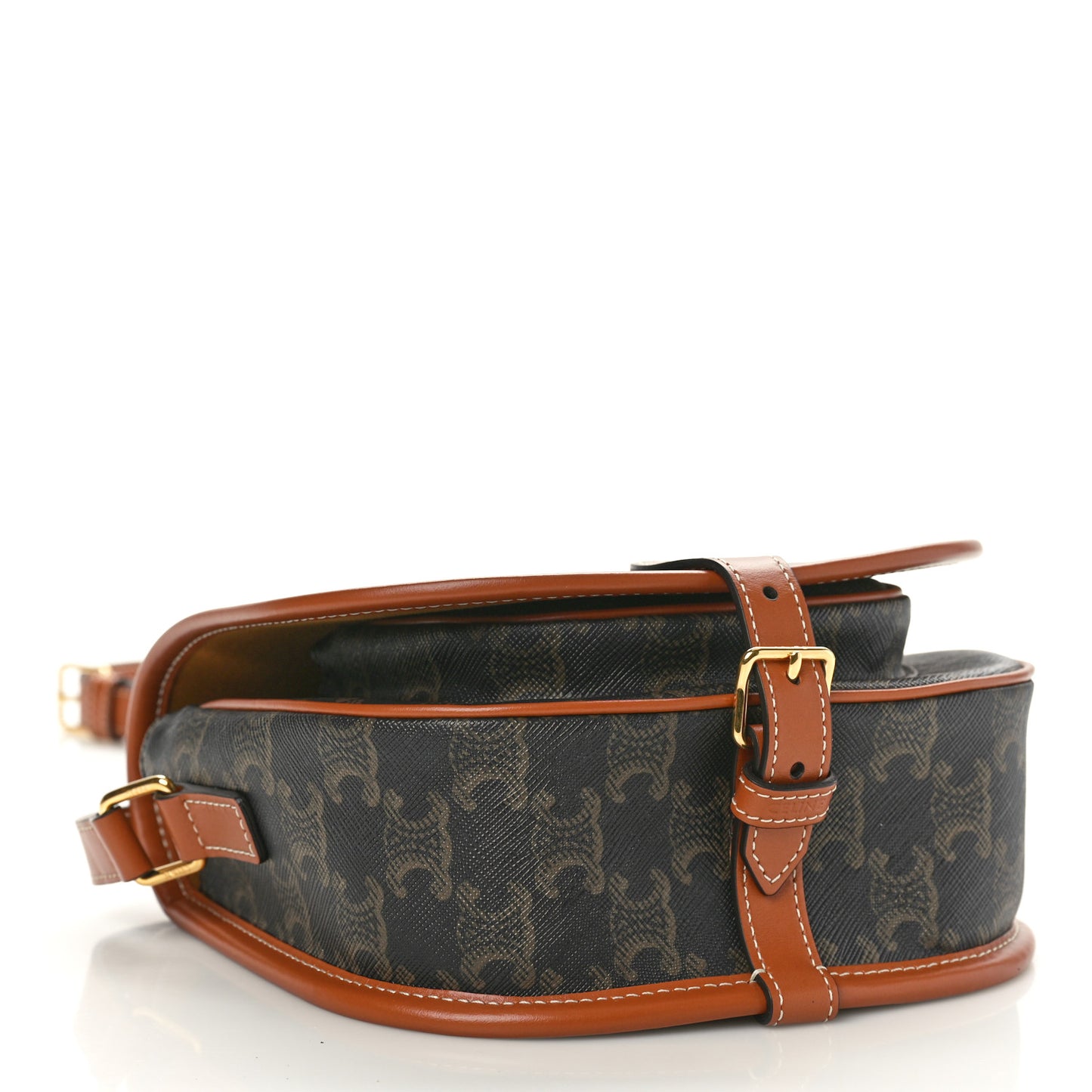 Triomphe Canvas Medium Folco Bag Tan