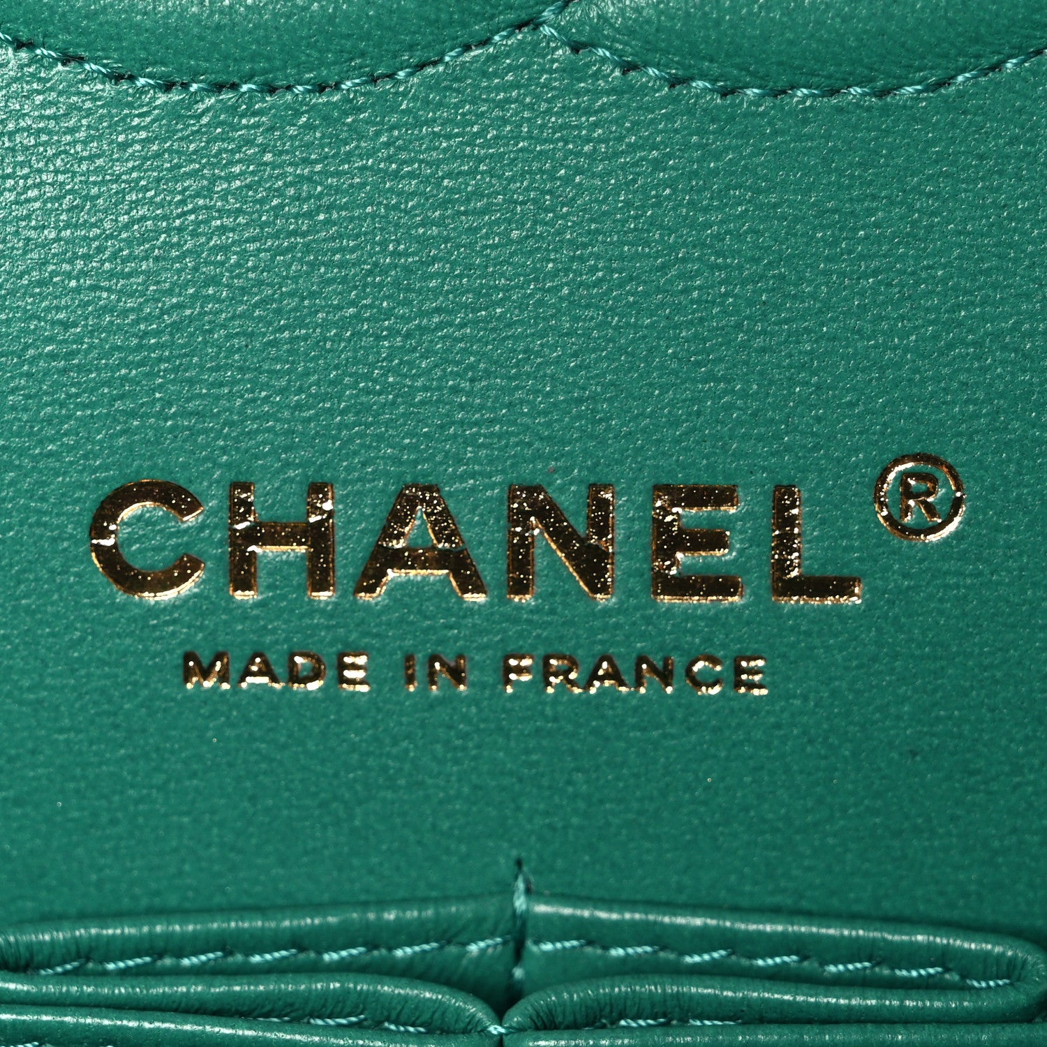 Chanel Iridescent Calfskin Quilted Medium Double Flap Green 6 of 11