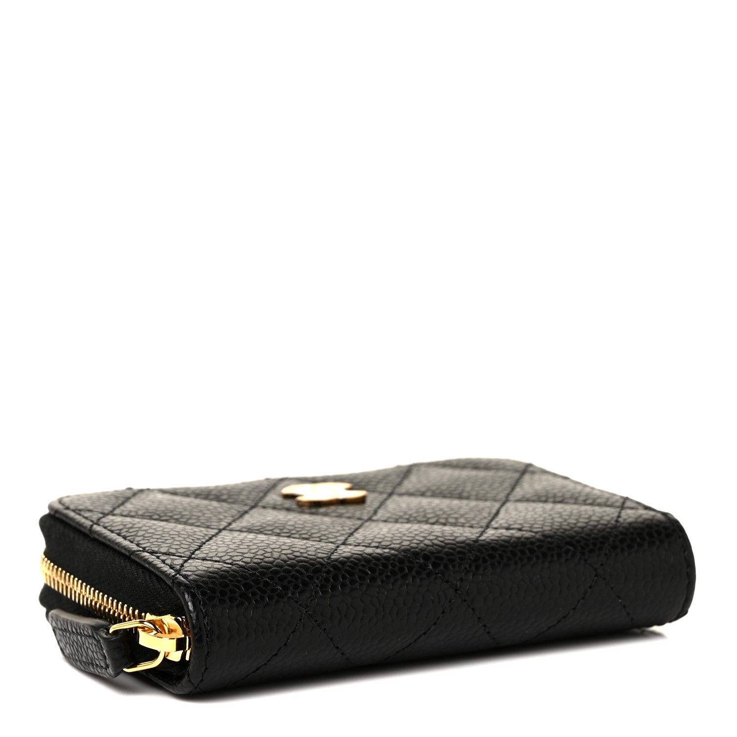 Chanel Caviar Quilted Classic Zipped Coin Purse Black 4 of 10