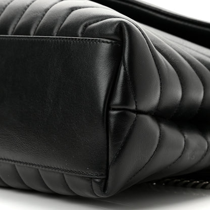 Saint Laurent Calfskin Y Quilted Monogram Medium Loulou Chain Satchel Black 10 of 10