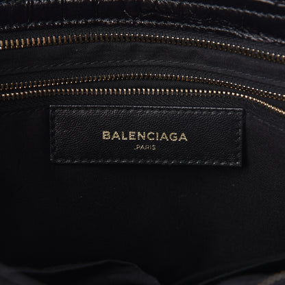 Balenciaga Calfskin Crocodile Embossed Giant 12 Gold Hardware City Black 7 of 12