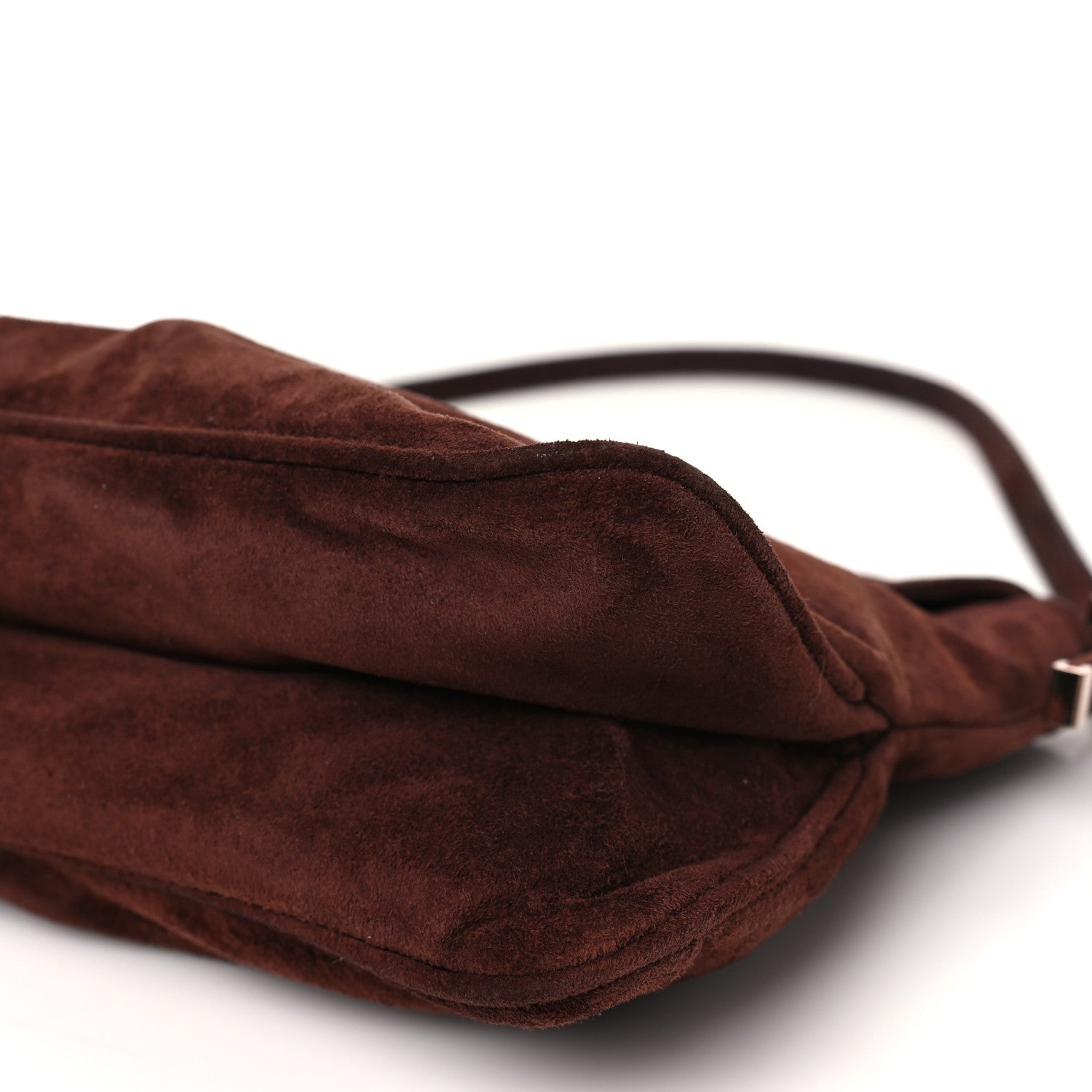 Fendi Suede Baguette Shoulder Bag Brown 9 of 10