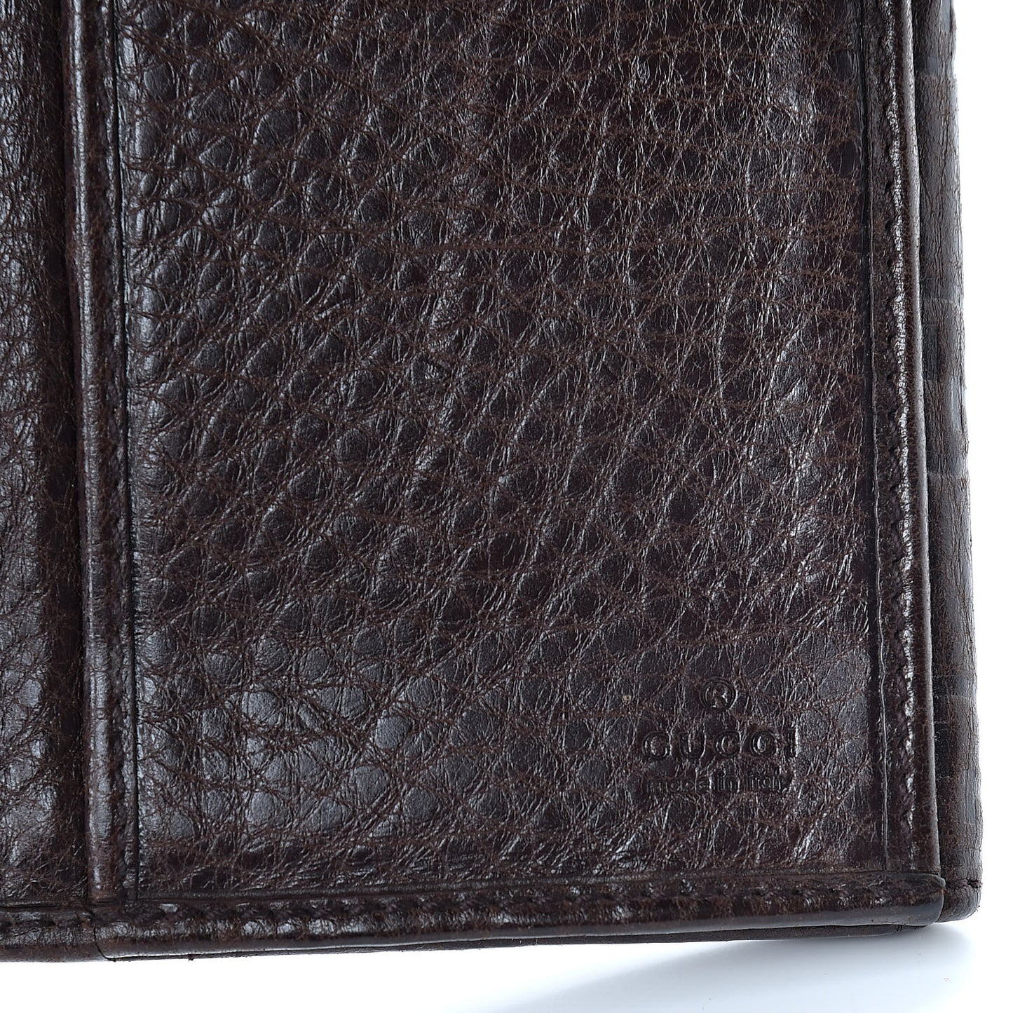 Guccissima Signoria Continental Wallet Dark Brown