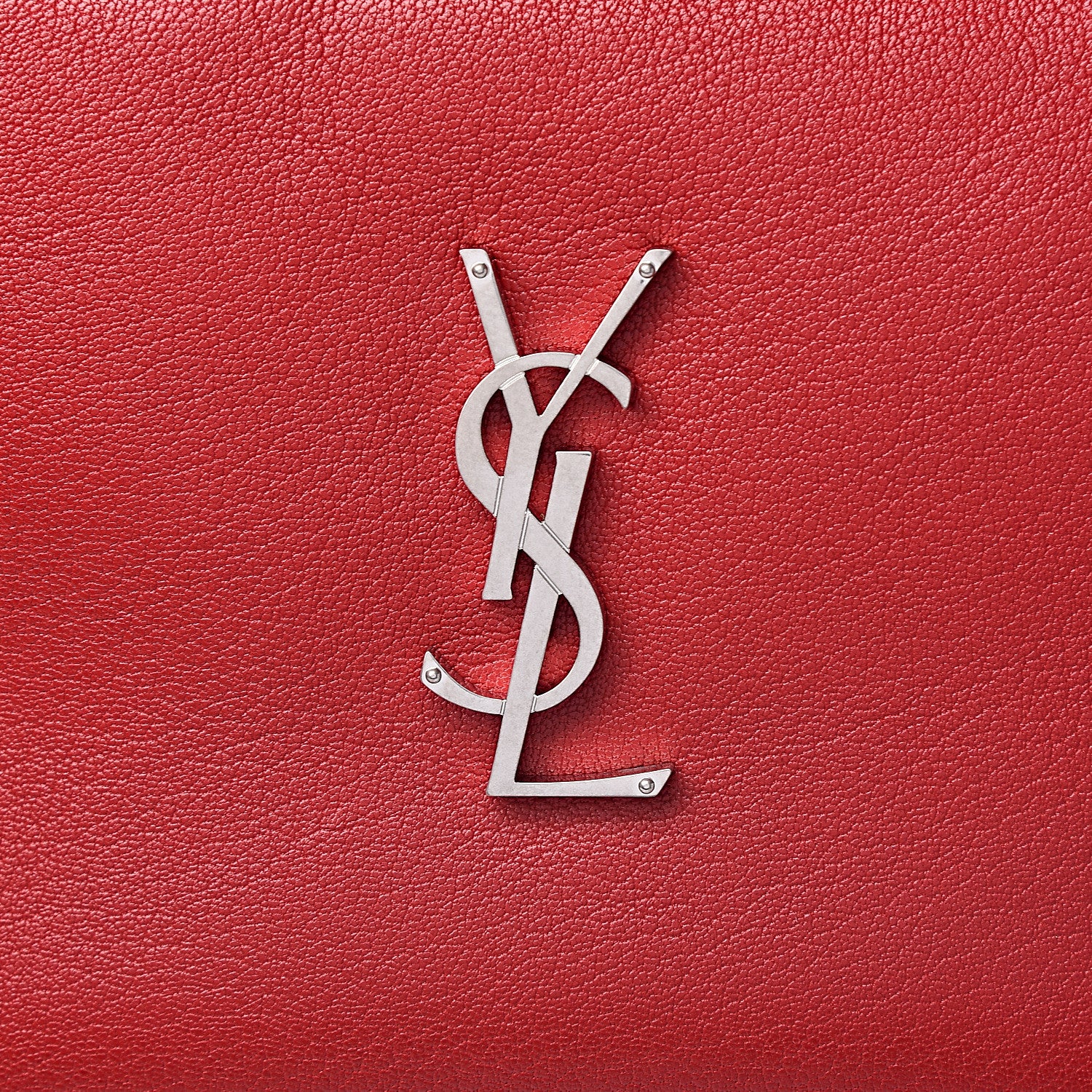 Saint Laurent Lambskin Monogram Lou Camera Bag Eros Red 10 of 10