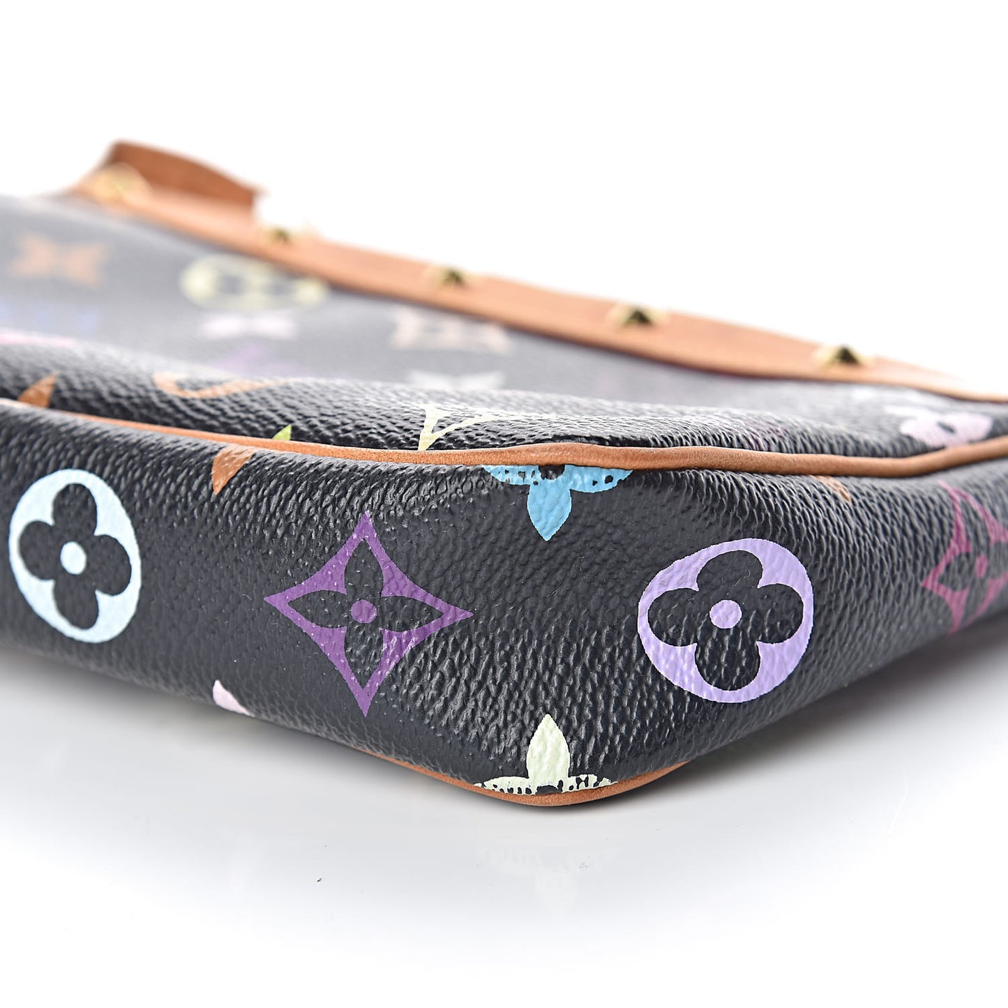 Monogram Multicolor Pochette Accessories Black