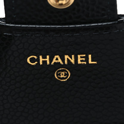 Chanel Caviar Quilted Compact Flap Wallet Black 6 of 9
