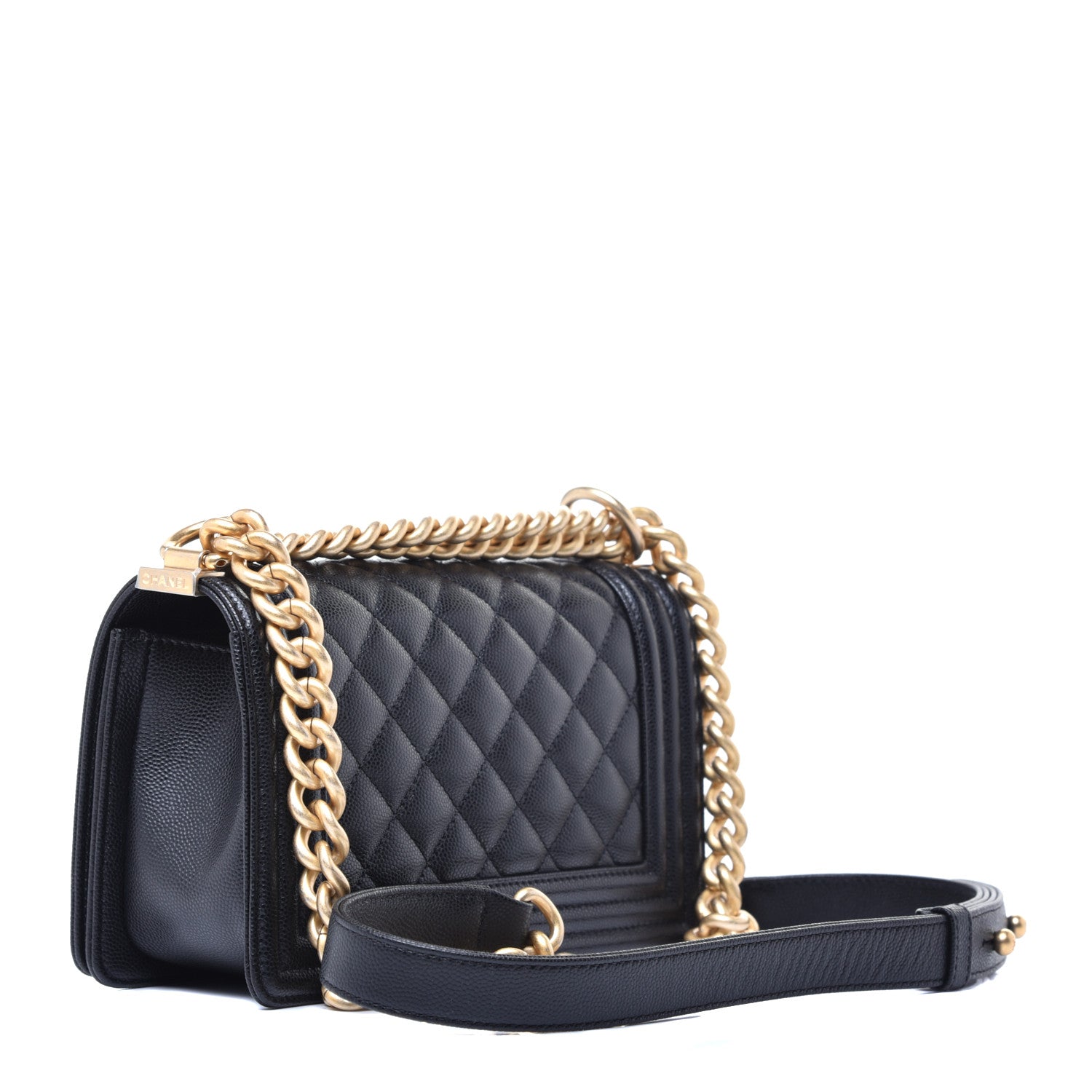Chanel Caviar Quilted Small Boy Flap Black 3 of 10