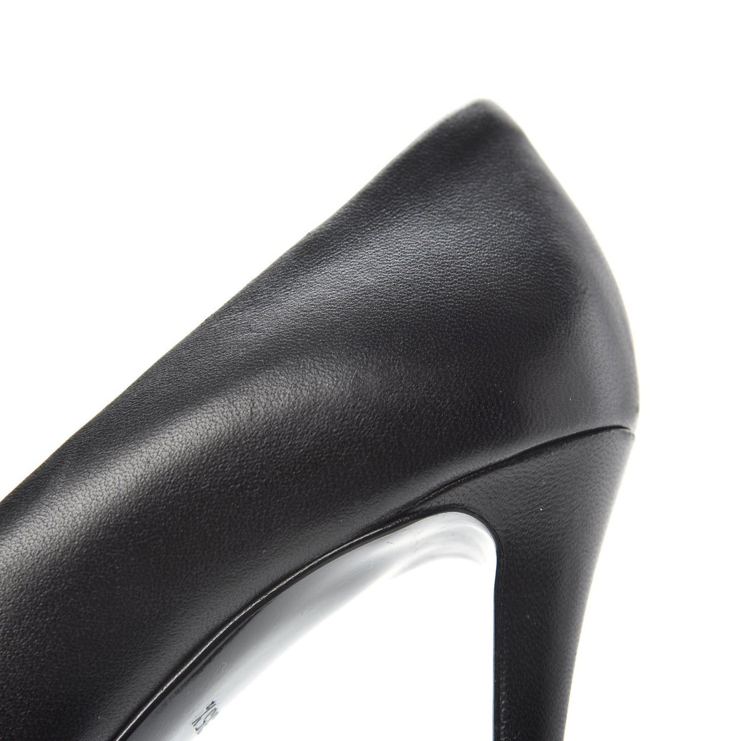 Lambskin Camellia Pumps 35.5 Black