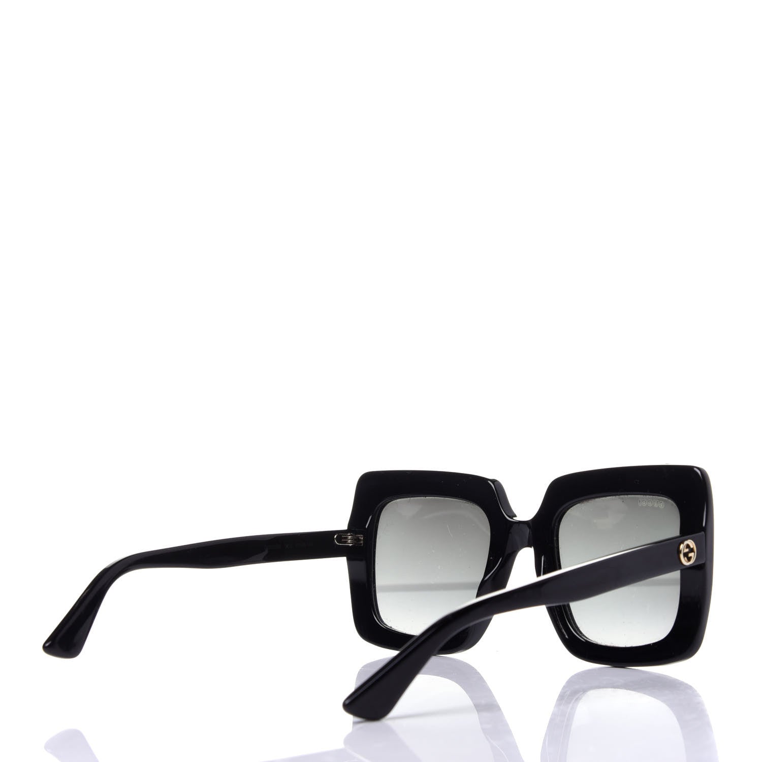 Gucci Acetate Square Frame Sunglasses GG0053S Black 4 of 8
