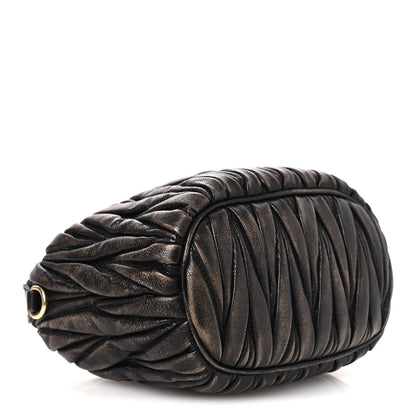 Miu Miu Nappa Matelasse Pouch Sand Coffee 4 of 9