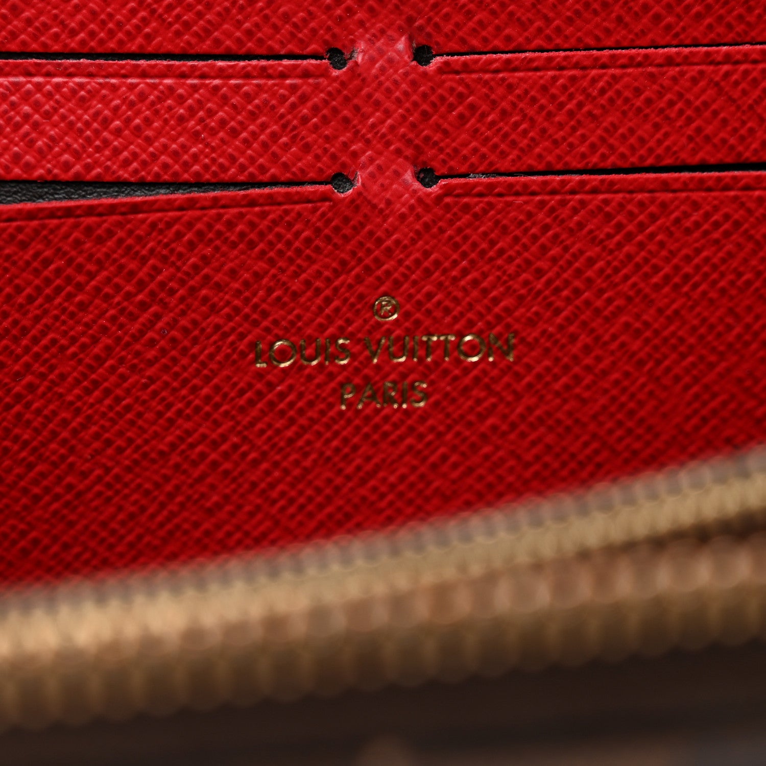 Louis Vuitton Damier Ebene Clemence Wallet Cherry 6 of 9