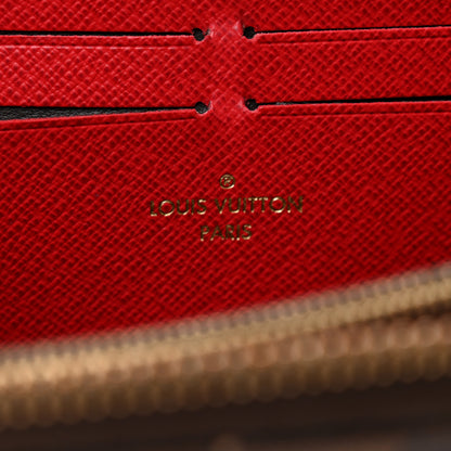 Louis Vuitton Damier Ebene Clemence Wallet Cherry 6 of 9