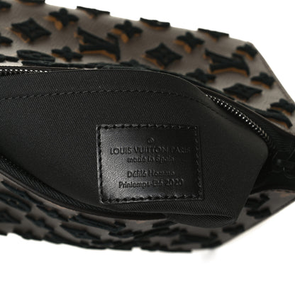 Louis Vuitton Monogram Tuffetage Triangle Messenger Black 8 of 11