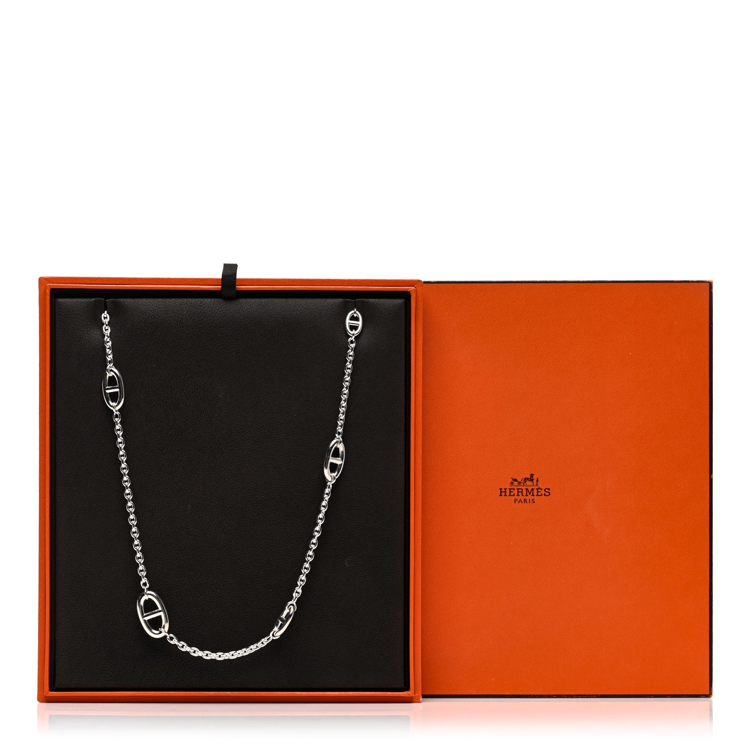 Hermes Sterling Silver Farandole Necklace 80 6 of 6