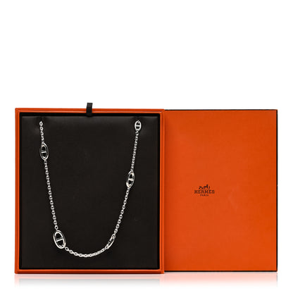 Hermes Sterling Silver Farandole Necklace 80 6 of 6