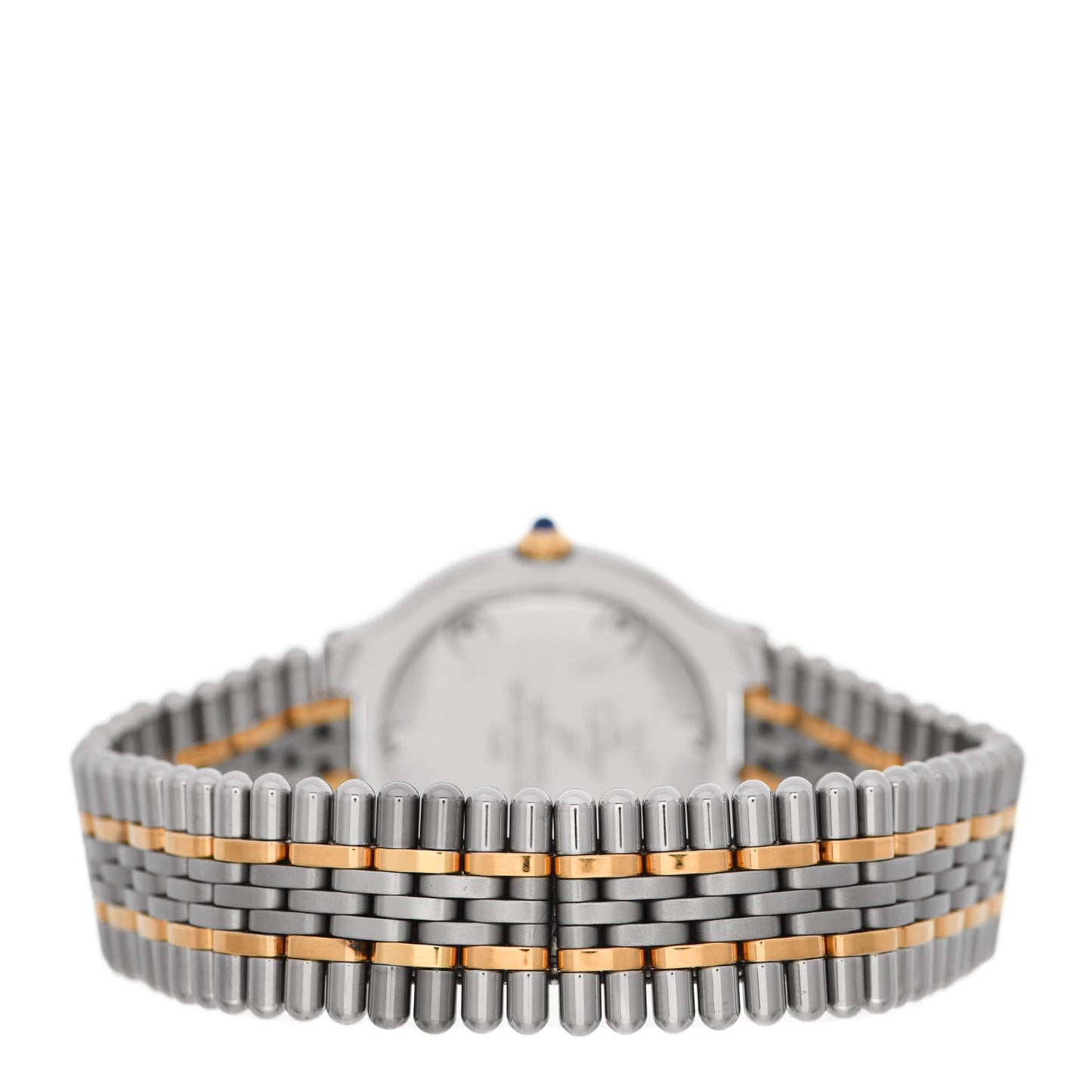 Stainless Steel 18K Yellow Gold 31mm Must De 21 Bullet Link Quartz Watch