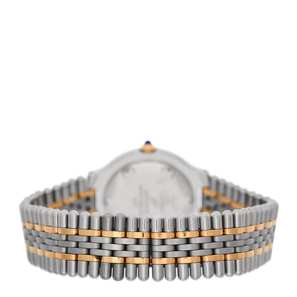 Cartier Stainless Steel 18K Yellow Gold 31mm Must De 21 Bullet Link Quartz Watch 3 of 4