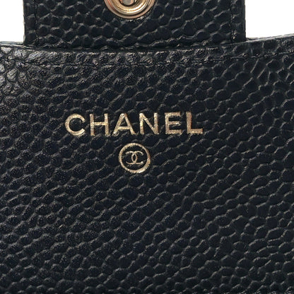 Chanel Caviar Quilted Compact Flap Wallet Black 6 of 11