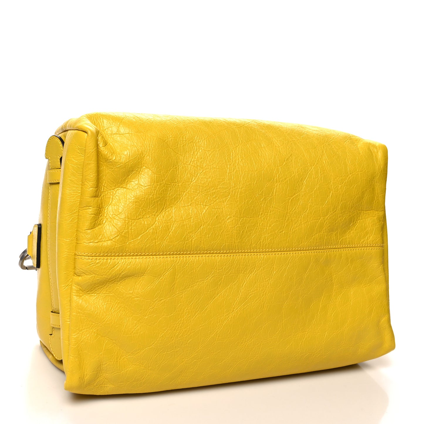 Fluffy Calfskin Morpheus Convertible Backpack Smile Yellow