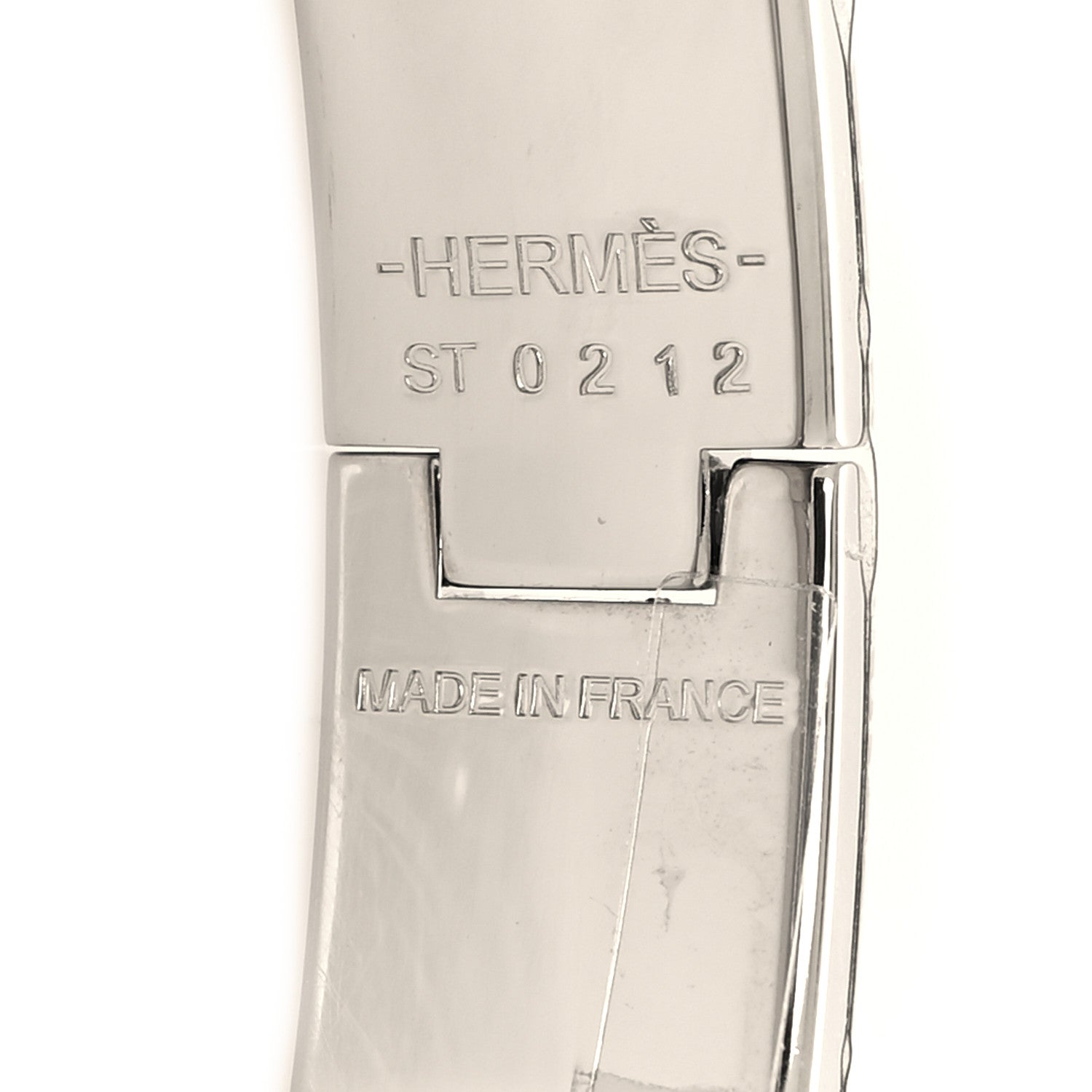 Hermes Enamel Narrow Clic Cadenas Locky Me Bracelet PM Songe Pastel 4 of 4
