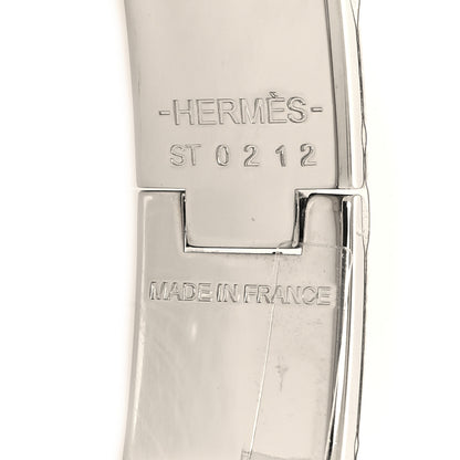 Hermes Enamel Narrow Clic Cadenas Locky Me Bracelet PM Songe Pastel 4 of 4