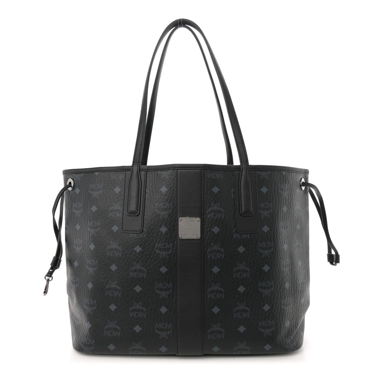 Visetos Medium Liz Reversible Shopper Tote Black