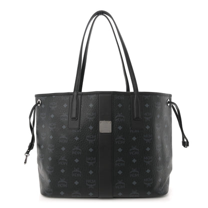 MCM Visetos Medium Liz Reversible Shopper Tote Black 1 of 12