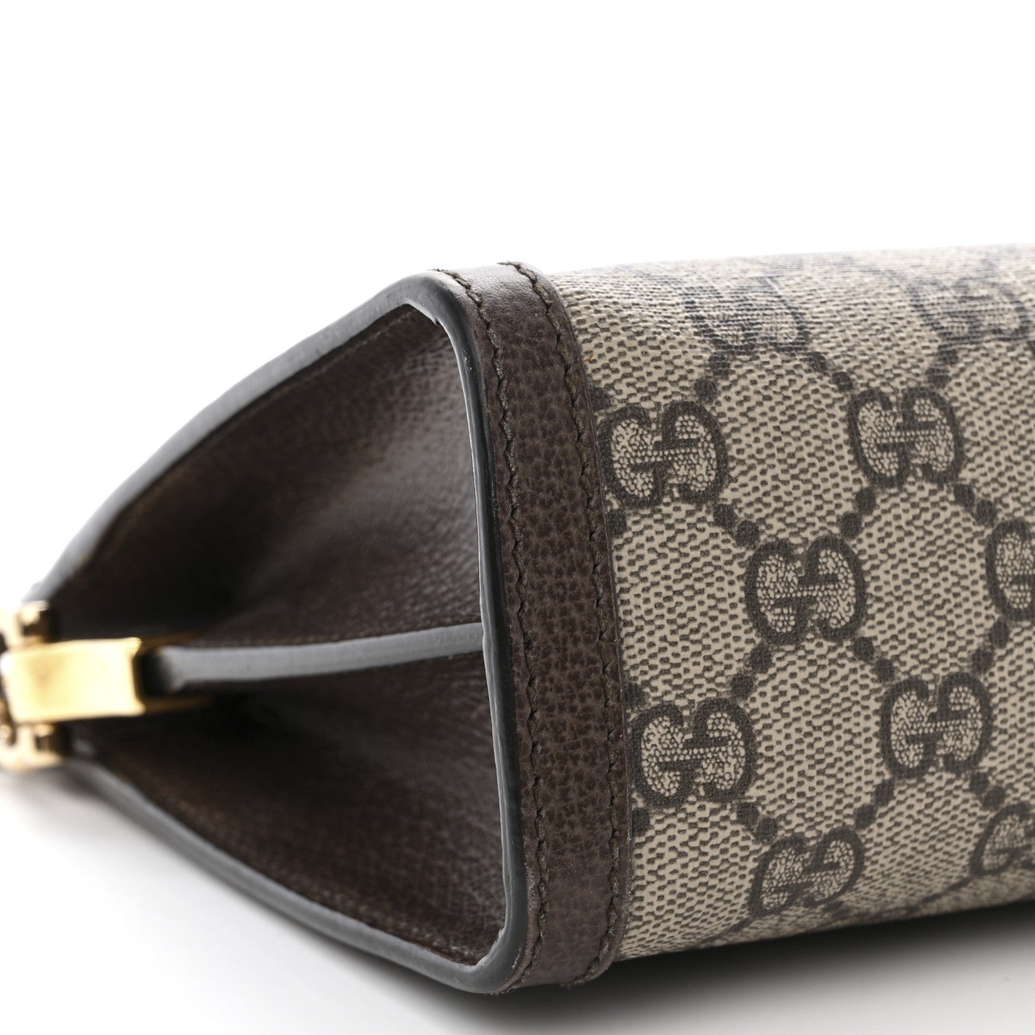 Gucci GG Supreme Monogram Web Small Ophidia Chain Shoulder Bag Brown 11 of 15