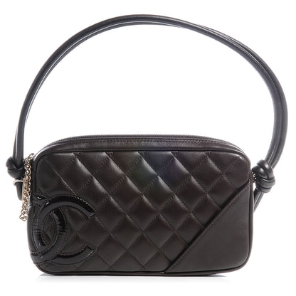 Chanel Calfskin Quilted Cambon Pochette Brown 1 of 7