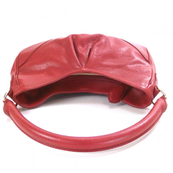 Leather Hernville Small Hobo Red