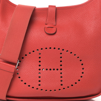 Hermes Taurillon Clemence Evelyne III GM Rouge Tomate 8 of 13