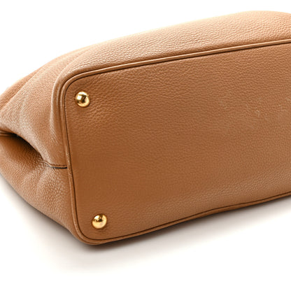 Prada Vitello Phenix Shoulder Bag Caramel 8 of 11