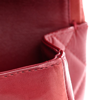 Chanel Distressed Patent Quilted 2.55 Reissue 227 Flap Raspberry Red 10 of 12