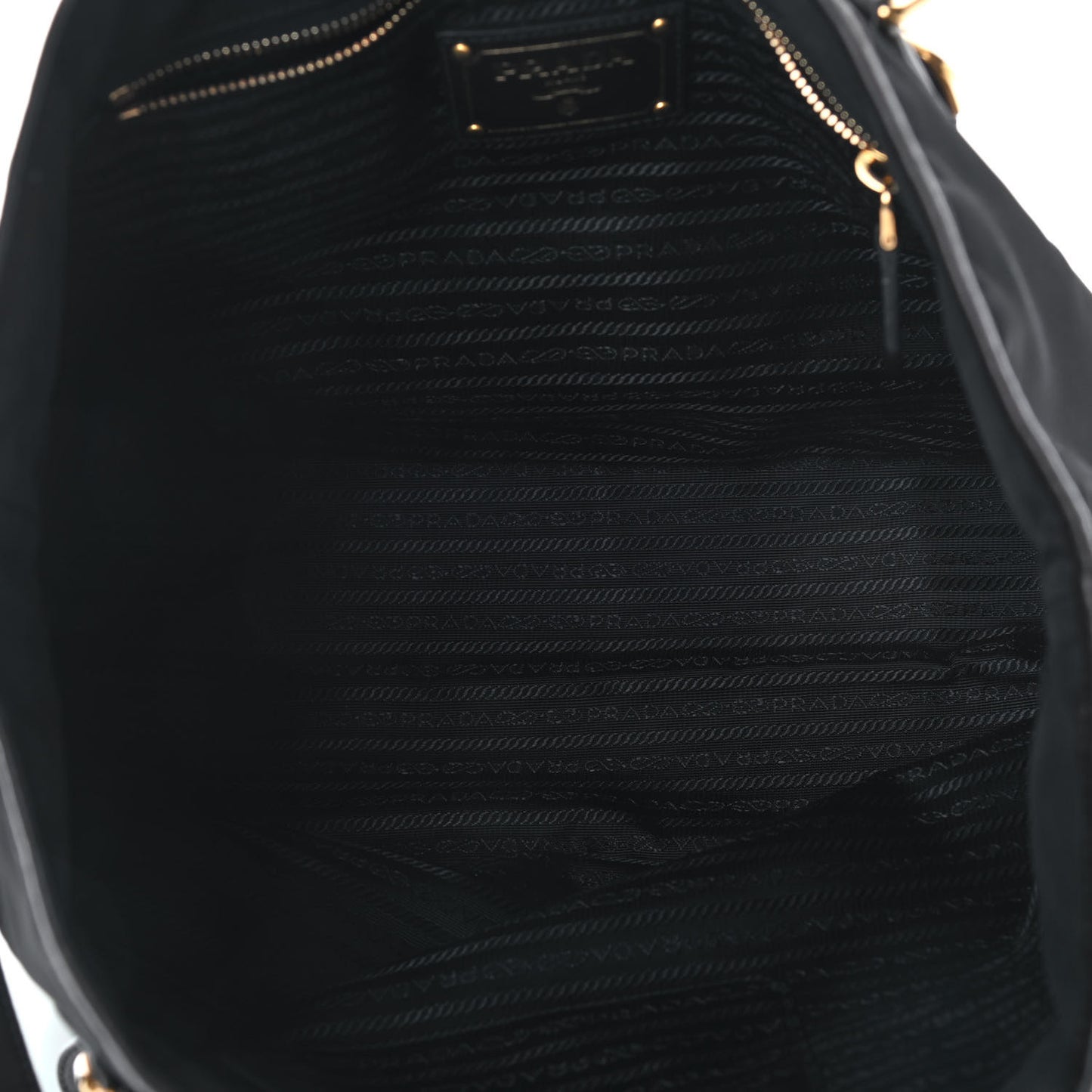 Tessuto Nylon Soft Calfskin Tote Black