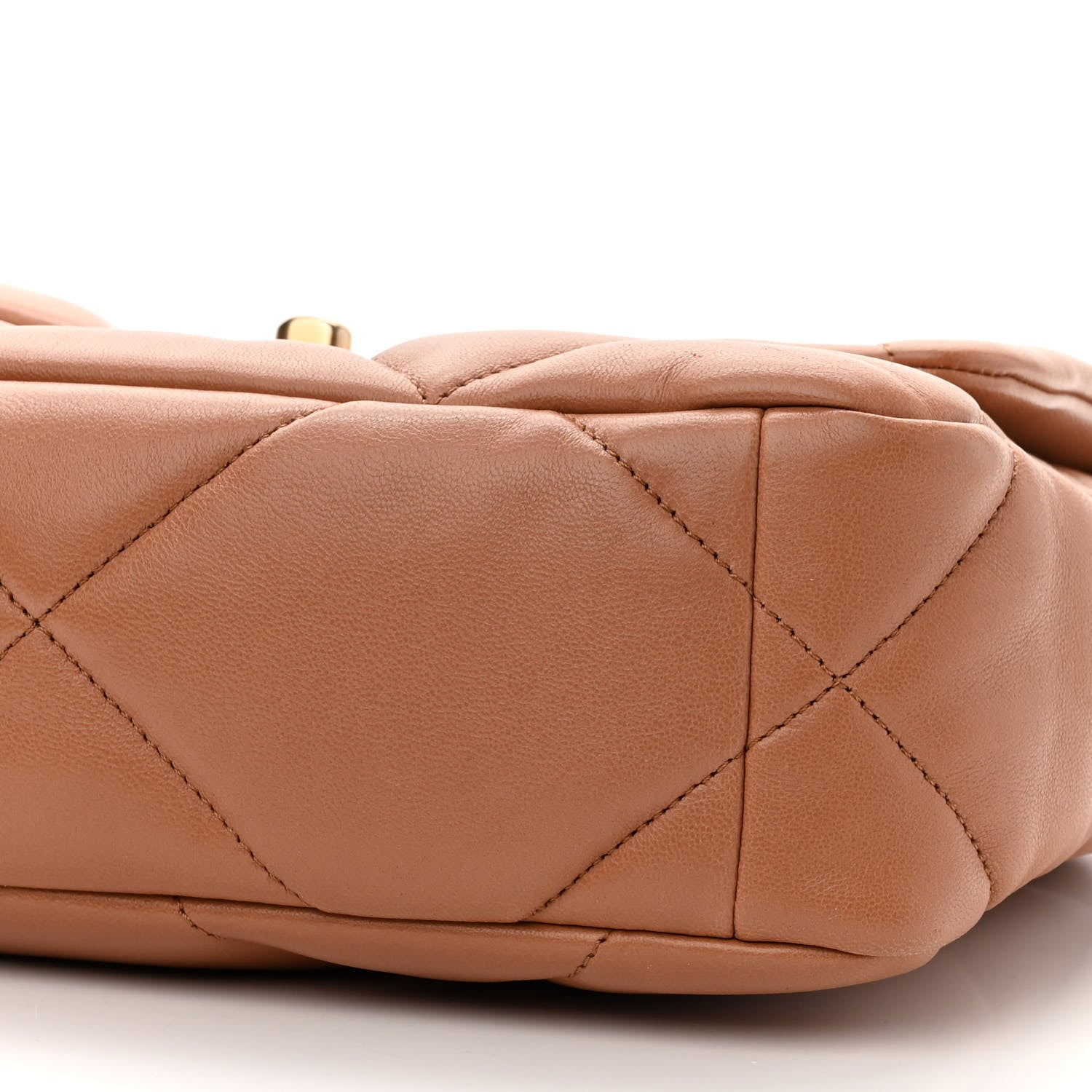 Chanel Lambskin Quilted Medium Chanel 19 Flap Brown 10 of 10