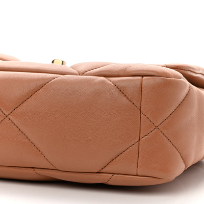 Chanel Lambskin Quilted Medium Chanel 19 Flap Brown 10 of 10