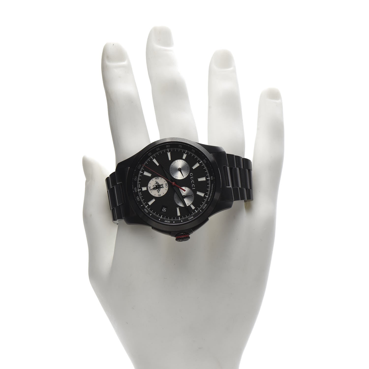 Gucci PVD Stainless Steel 44mm G-Timeless Chronograph Quartz Watch Black 2 of 7