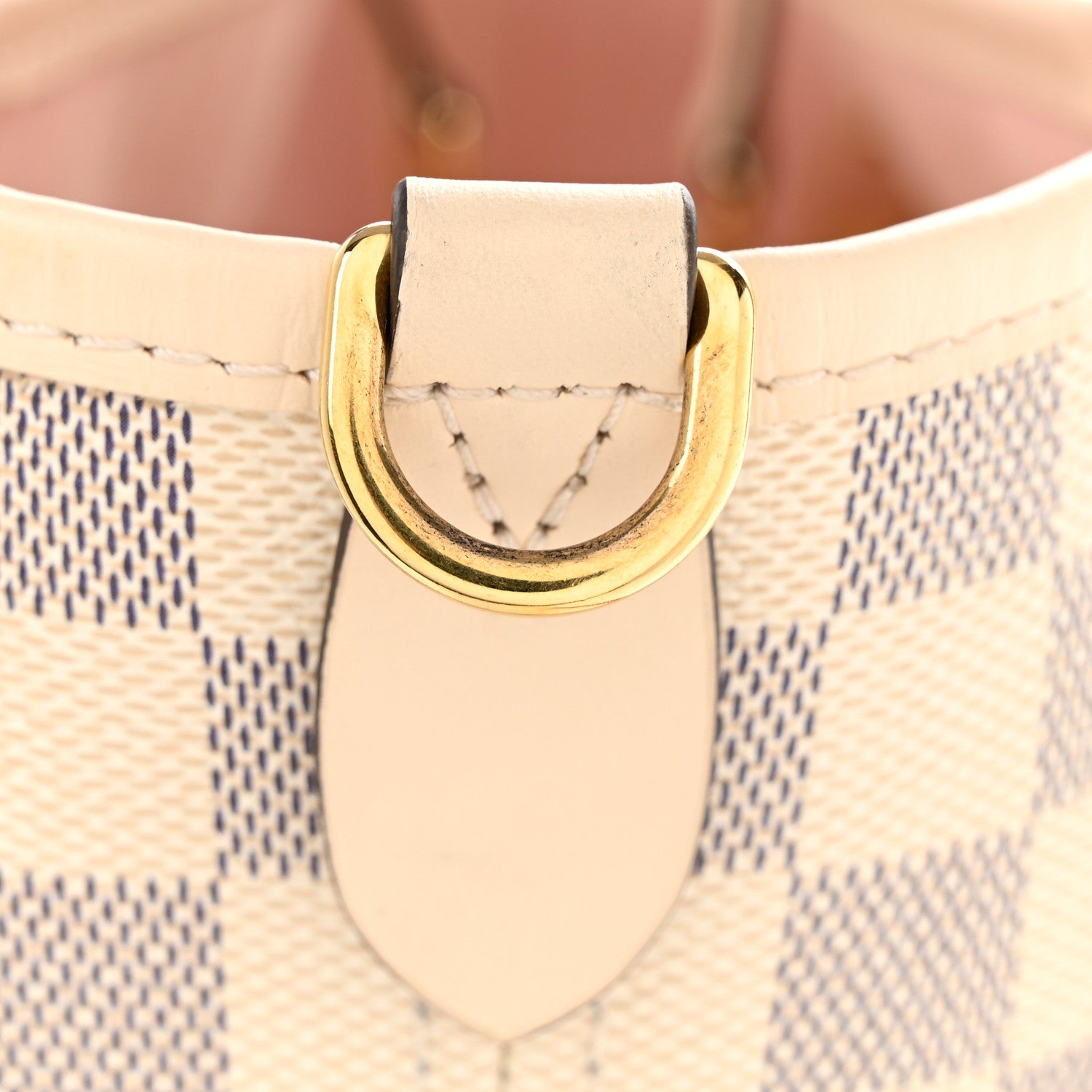 Louis Vuitton Damier Azur Braided Neverfull MM Pink 12 of 15