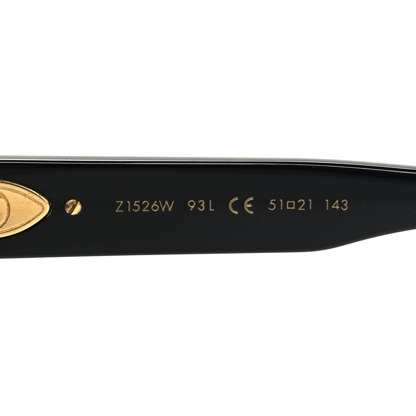 Acetate My Monogram Square Sunglasses Z1526W Black