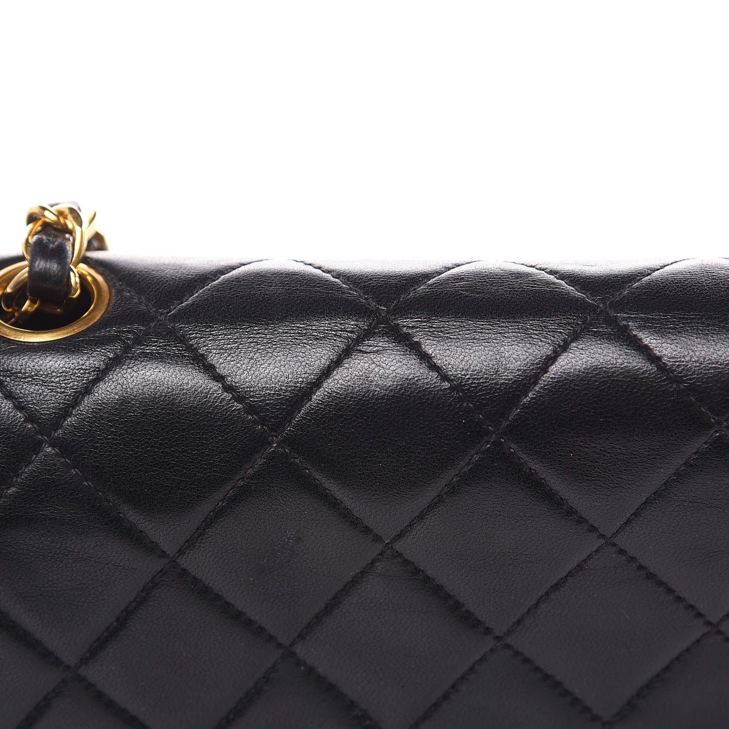Chanel Lambskin Quilted Mini Square Flap Black 12 of 13