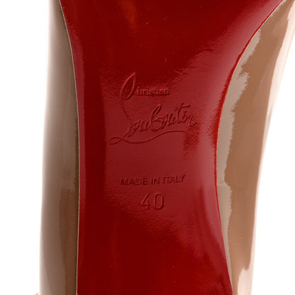 Christian Louboutin Patent Kate 55 Pumps 40 Nude 7 of 7