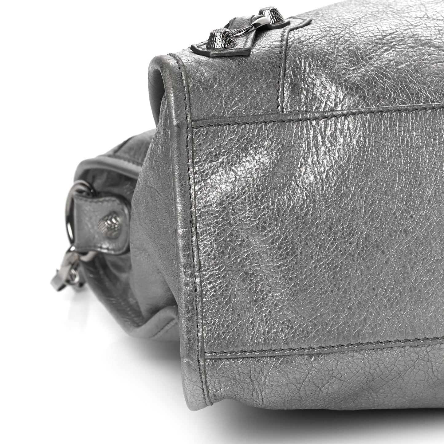 Metallic Agneau Giant 12 Silver Hardware City Gris Aluminum